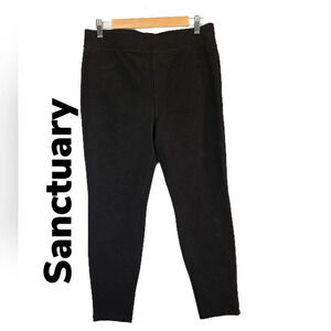 Sanctuary Womens Ponte Black Jeggings Sz XL Ultimate Comfort & Stretch Thick.